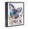 Stupell Industries Spring Garden Butterfly Framed Giclee Wall Art Design by LSR Design Studio